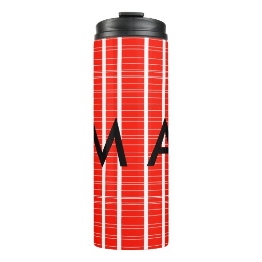 Bouteilles Isothermes Simple monogramme ajouter votre nom lettre man min (Devant)