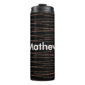 Bouteilles Isothermes Simple monogramme ajouter votre nom lettre man min (Devant)