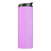 Bouteilles Isothermes Simple Monogramme | Ombré Rose/Violet Subtil (Tourné sur la gauche)