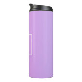 Bouteilles Isothermes Simple Monogramme | Ombré Rose/Violet Subtil (Tourné sur la droite)