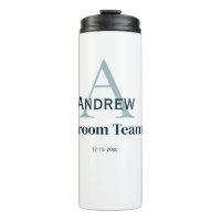 simple monogramme personnalisé groomsmen