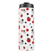 Bouteilles Isothermes Simple Motif Ladybug rouge, noir et blanc (Devant)