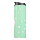BOUTEILLES ISOTHERMES SIMPLE PASTEL VERT MONOGRAMMMÉ (Tourné sur la droite)