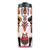 Bouteilles Isothermes simple peinture madhubani (Devant)