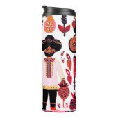 Bouteilles Isothermes simple peinture madhubani (Tourné sur la droite)