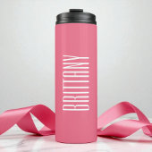 Bouteilles Isothermes Simple Robe de Demoiselle d'Honneur Rose Personnal