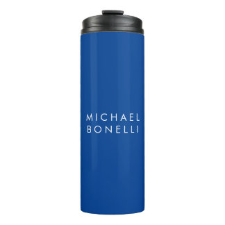 Bouteilles Isothermes Simple simple minimaliste élégant moderne bleu pro