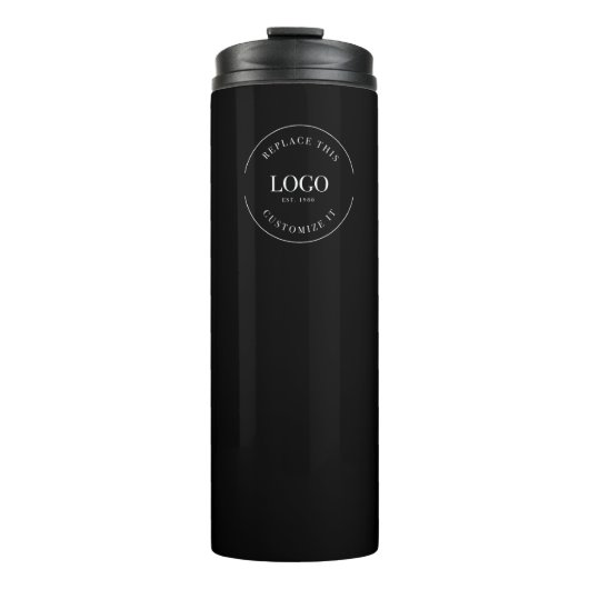 Bouteilles Isothermes Simple Tradeshow Business white Logo code QR (Devant)