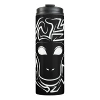 Singe tribal noir et blanc