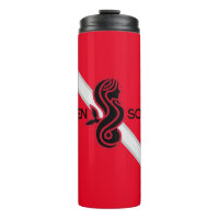 SIREN SCUBA - Drapeau rouge/plongée, Mug thermique