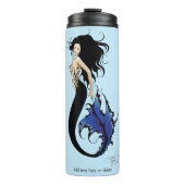 Bouteilles Isothermes Sirène tribale bleue (Devant)