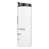 Bouteilles Isothermes site web de mariage rsvp q r code ajouter nom text (Tourné sur la droite)