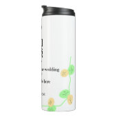 Bouteilles Isothermes Site web de mariage rsvp q r code ajouter nom text (Tourné sur la droite)