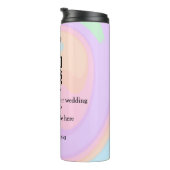Bouteilles Isothermes site web mariage rsvp q r code ajouter nom texte (Tourné sur la droite)