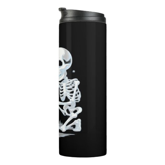 Bouteilles Isothermes Skeleton Chat Halloween drôle mignon Éffrayant ess (Tourné sur la droite)