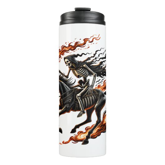 Bouteilles Isothermes Skeleton Horseman Riding Flaming Horse (Devant)