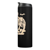 Bouteilles Isothermes Skeleton Hugging Cat Halloween Amoureux des chats  (Tourné sur la droite)