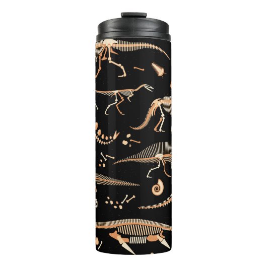 Bouteilles Isothermes Skeletons de dinosaures et fossiles motif (Devant)