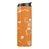 Bouteilles Isothermes Skeletons d'Halloween amusant Motif sans couture (Tourné sur la gauche)