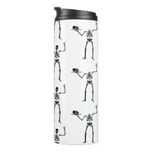 Bouteilles Isothermes Skeletons D'Halloween, Baguette Ou Traite, Boo