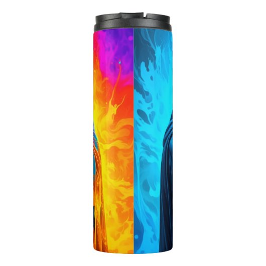 Bouteilles Isothermes Skeletons enveloppés dans un arc-en-ciel (Dos)