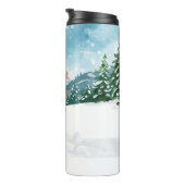 Bouteilles Isothermes Ski Cat fait du ski à la soirée de Bachelorette ro (Tourné sur la droite)