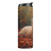 Bouteilles Isothermes Skye Terrier à l'automne Feuilles automne Inspire (Tourné sur la gauche)