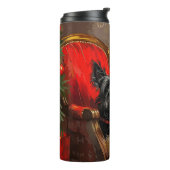 Bouteilles Isothermes Skye Terrier Chien Festif de Noël (Tourné sur la gauche)