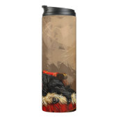 Bouteilles Isothermes Skye Terrier Chien Festif de Noël (Tourné sur la droite)