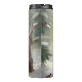 Bouteilles Isothermes Skye Terrier Dog à Noël de neige (Dos)