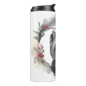 Bouteilles Isothermes Skye Terrier Fête de Noël Wreath Pup (Tourné sur la gauche)