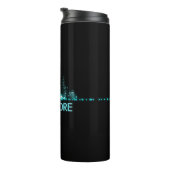 Bouteilles Isothermes Skyline de Singapour (Tourné sur la droite)