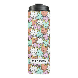 Bouteilles Isothermes Sleepy Cats Motif nom personnalisé tumbler
