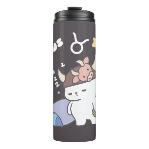 Bouteilles Isothermes Sleepy Taurus Bunny Motif - Zodiac