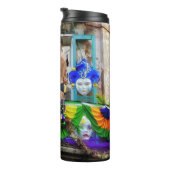 Bouteilles Isothermes SlipperyJoe's Mardi Gras masques perles décoration (Tourné sur la droite)