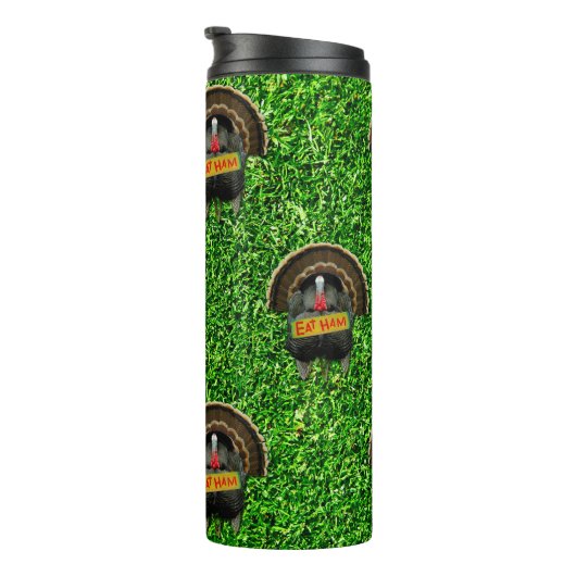 Bouteilles Isothermes SlipperyJoe's Thanksgiving turkey grass manger du  (Tourné sur la droite)