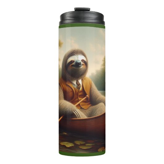 Bouteilles Isothermes Sloth Dans Un Canoë (Devant)