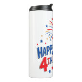Bouteilles Isothermes Sloth Happy 4th Rocket Fireworks USA (Tourné sur la gauche)