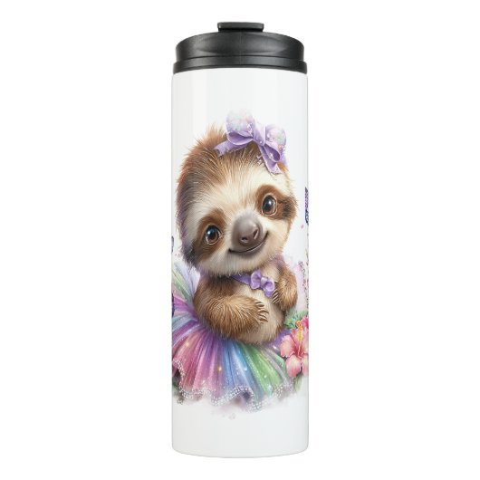 Bouteilles Isothermes Sloth Shirt Safari Rainbow Summer (Devant)