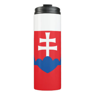 Bouteilles Isothermes Slovaquie Travel Mug, drapeau patriotique Slovaqui