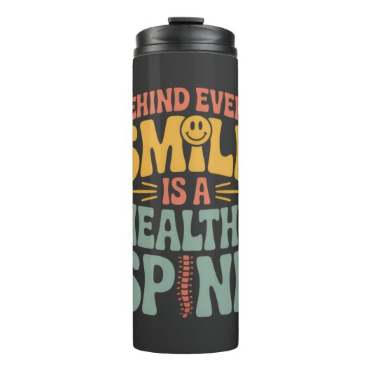 Bouteilles Isothermes Smile Healthy Spine Chiropractor Conception de dev (Devant)