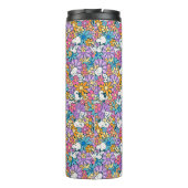 Bouteilles Isothermes Snoopy & Motif de fleurs de bois (Dos)