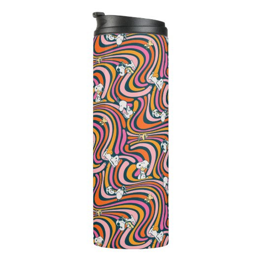 Bouteilles Isothermes Snoopy & Woodstock Vibes Super Motif violet (Tourné sur la droite)