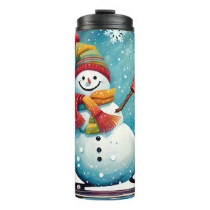 Bouteilles Isothermes Snowboard Snowman - Tumbler Thermique