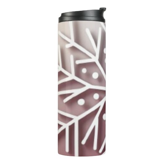 Bouteilles Isothermes Snowflake Ornament Icon – Winter Holiday Design  (Tourné sur la gauche)