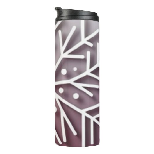 Bouteilles Isothermes Snowflake Ornament Icon – Winter Holiday Design  (Tourné sur la droite)