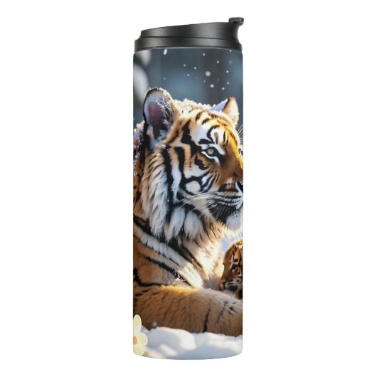 Bouteilles Isothermes "Snowflakes and Tiger Tracks" (Tourné sur la gauche)