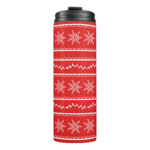 Bouteilles Isothermes Snowflakes and Vines Modern Holiday Motif