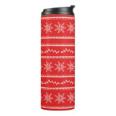 Bouteilles Isothermes Snowflakes and Vines Modern Holiday Motif (Tourné sur la gauche)
