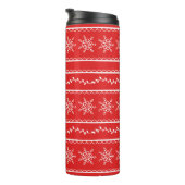 Bouteilles Isothermes Snowflakes and Vines Modern Holiday Motif (Tourné sur la droite)